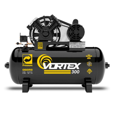 Compressor de Ar Vortex 300 Monofásico 10 Pés 100L 110/220V PRESSURE