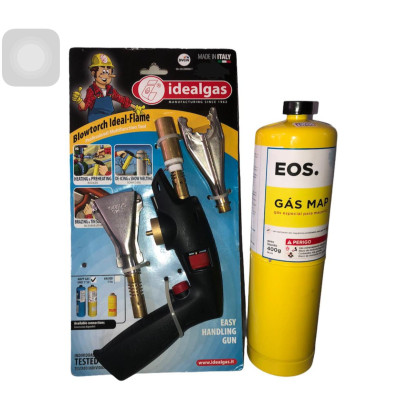 Maçarico portátil a gás automático ideal gás acompanha gás map 